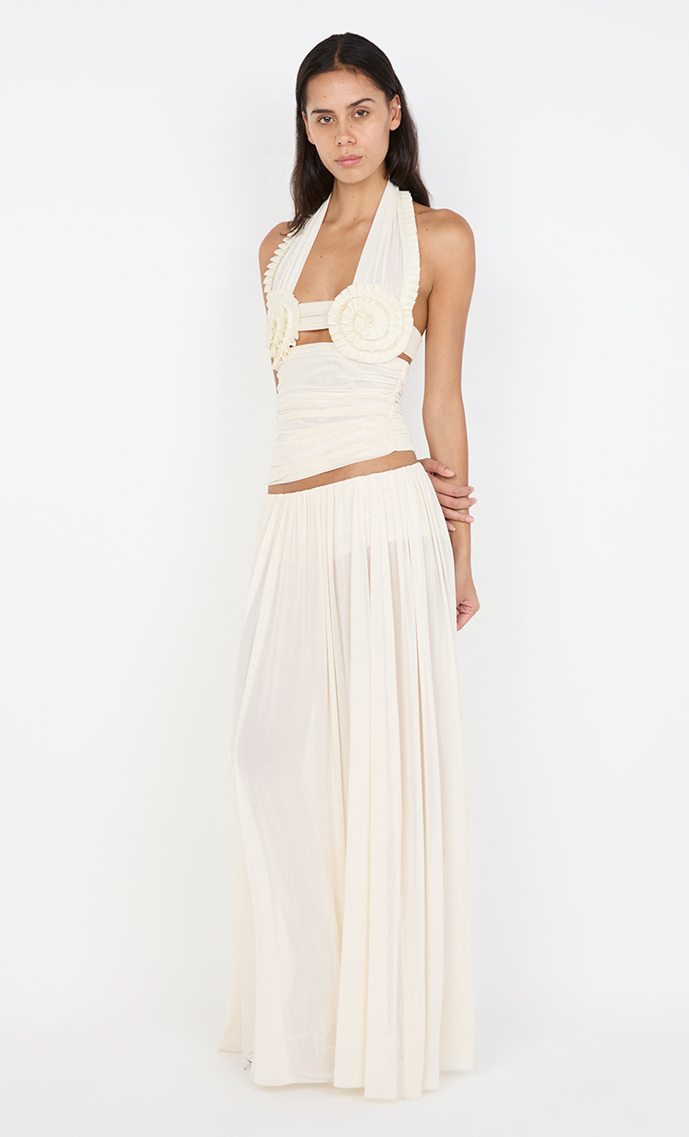 CAMILLE MAXI SKIRT - BUTTERCREAM
