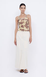 MALIBU BAY TANK - CITRUS PLUM FLORAL