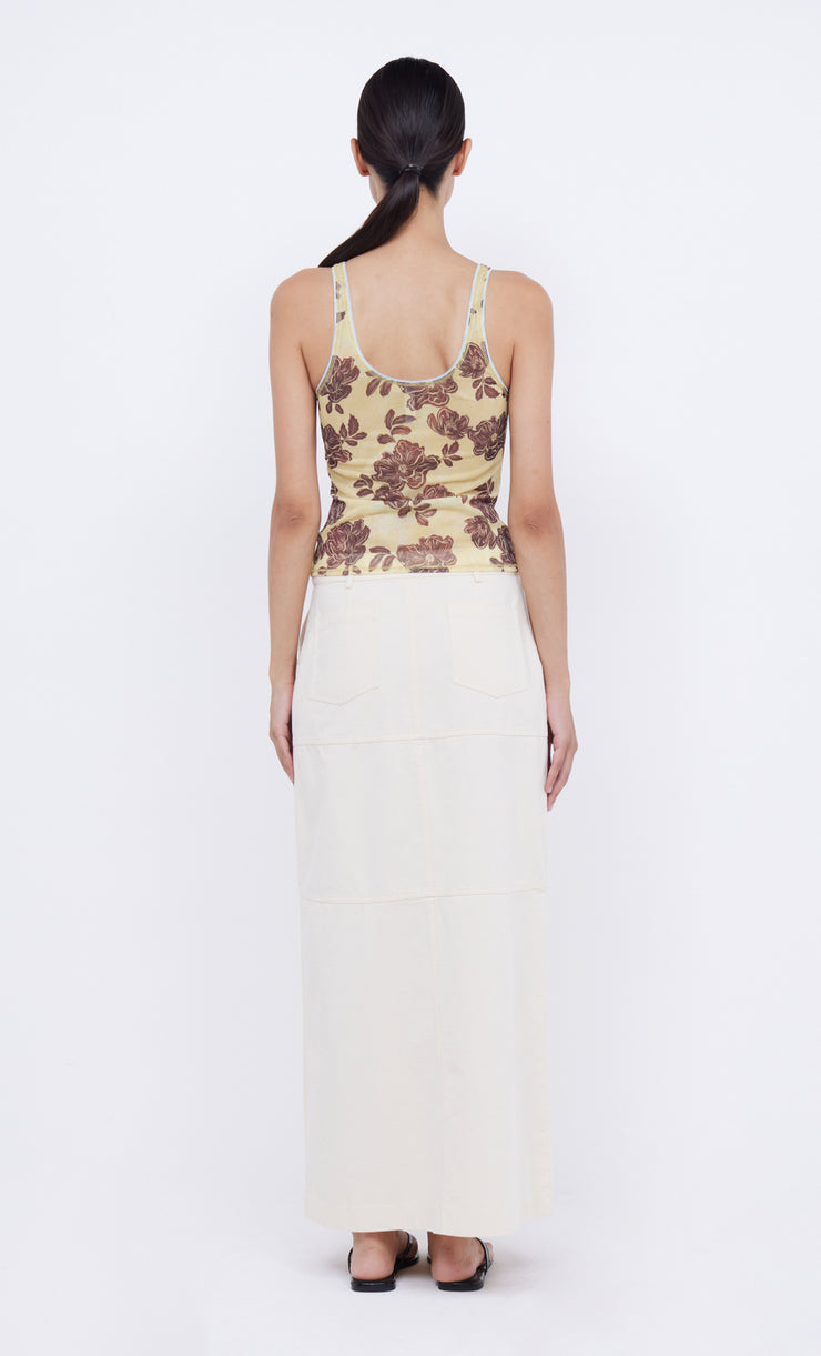 MALIBU BAY TANK - CITRUS PLUM FLORAL