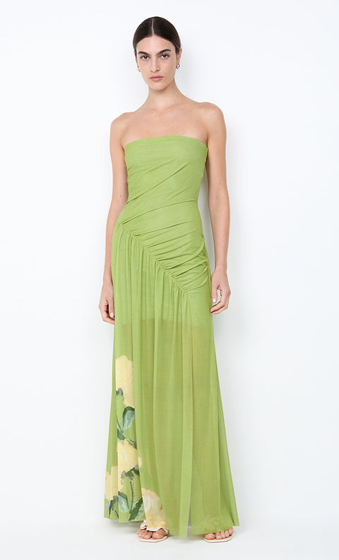 CITRINA STRAPLESS DRESS - ANIYA FLORAL