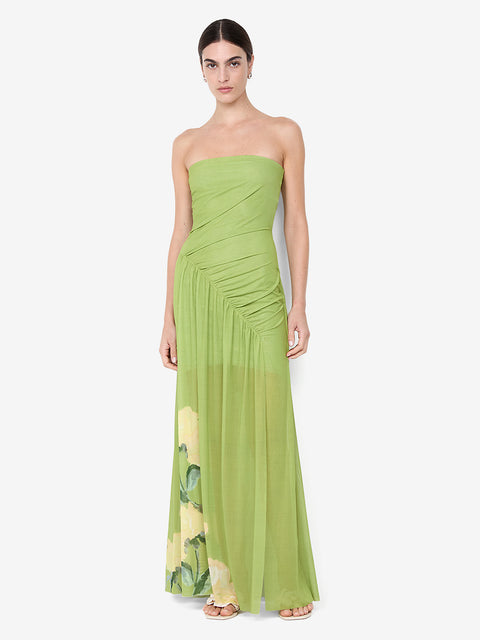CITRINA STRAPLESS DRESS - ANIYA FLORAL