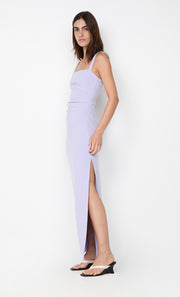 LEORA TUCK MAXI DRESS - LILAC