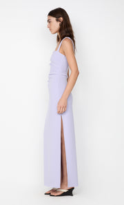 LEORA TUCK MAXI DRESS - LILAC