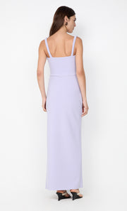 LEORA TUCK MAXI DRESS - LILAC