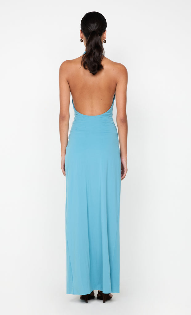 TILLIE DRAPE MAXI DRESS - DEEP SEAFOAM