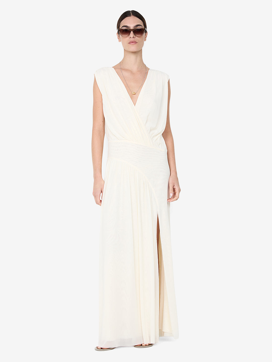 buttercream maxi dress Stay With Me Frill Maxi Dress