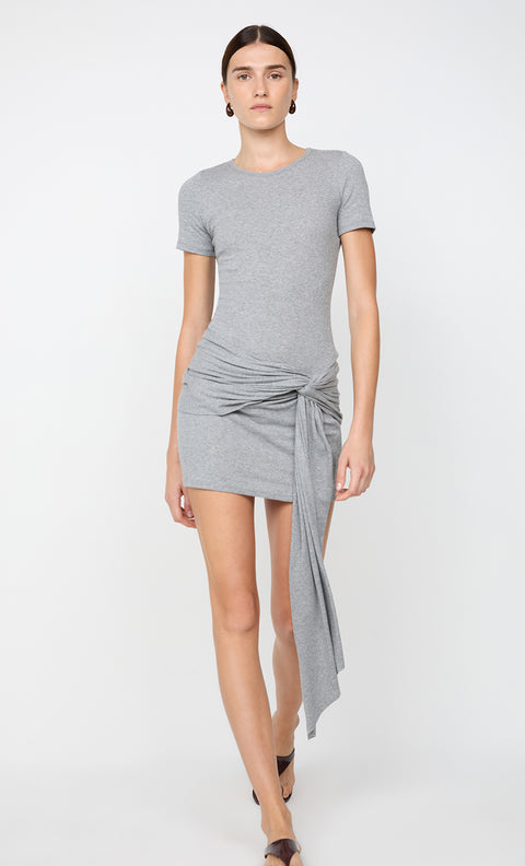 KLEO MINI DRESS - GREY MARLE