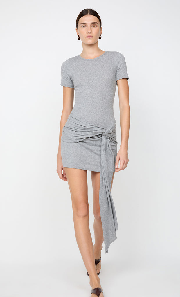 KLEO MINI DRESS - GREY MARLE