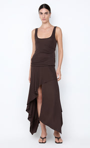 EMERSON TANK DRESS - DARK CHOCOLATE