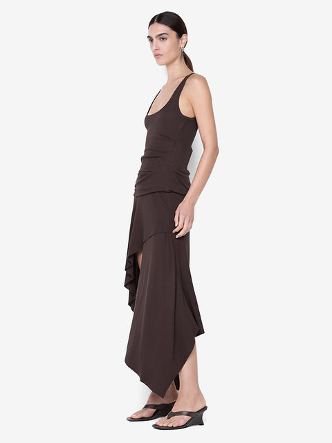 EMERSON TANK DRESS - DARK CHOCOLATE