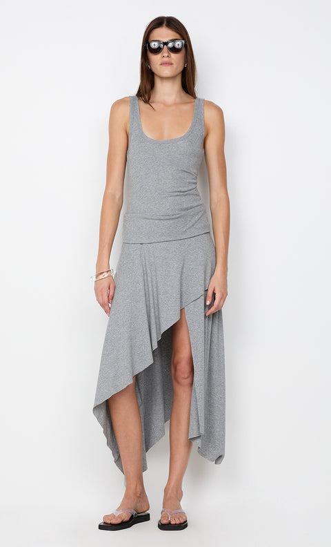 EMERSON TANK DRESS - GREY MARLE