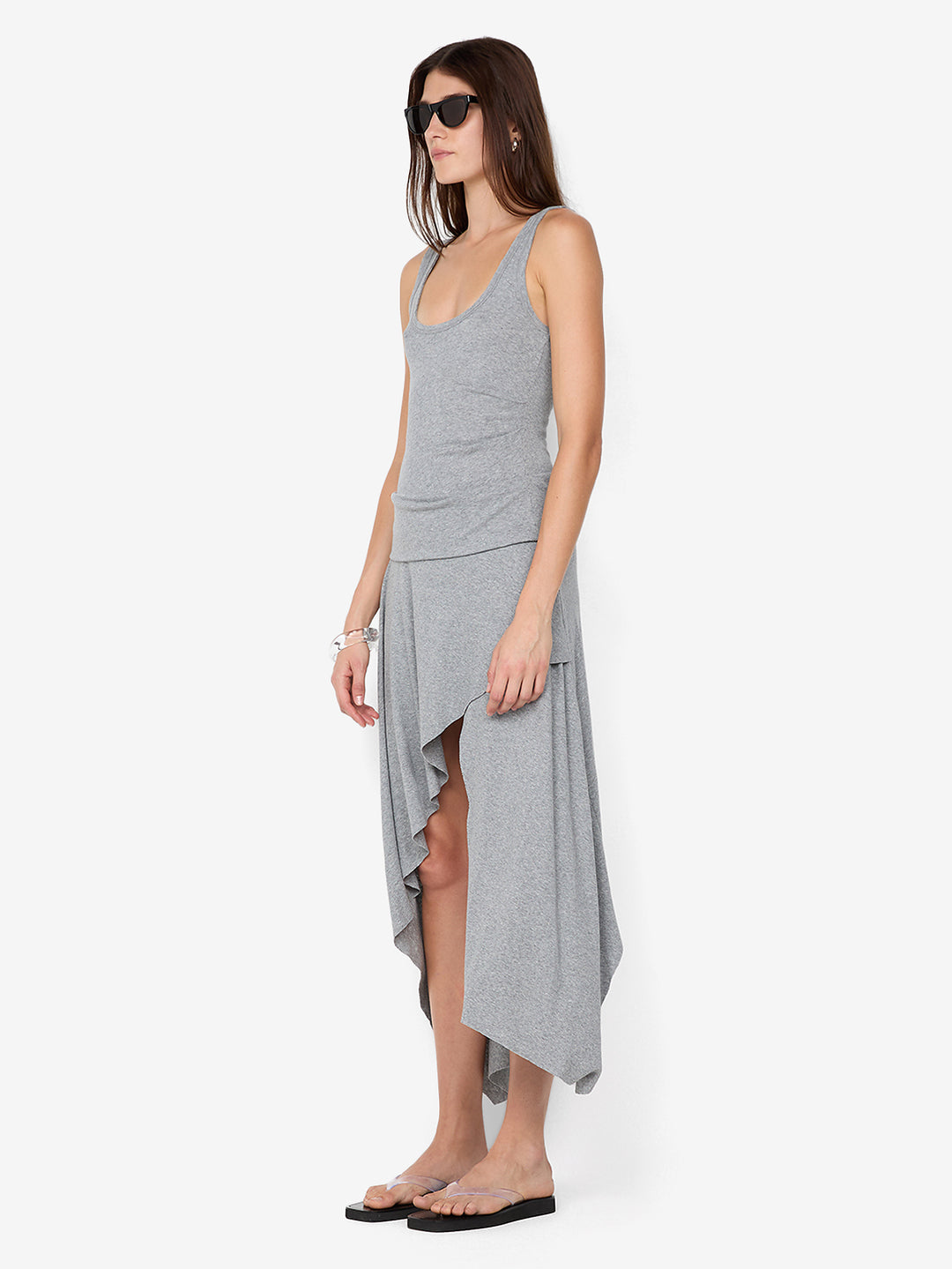 EMERSON TANK DRESS - GREY MARLE BEC + BRIDGE US EMERSON TANK DRESS - GREY MARLE BEC + BRIDGE US