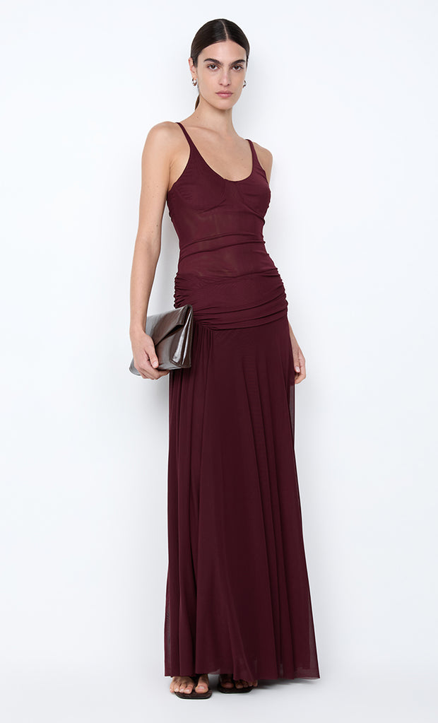CITRINA MAXI DRESS - PLUM