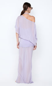 DELILAH OVERLAY MAXI DRESS - WISTERIA