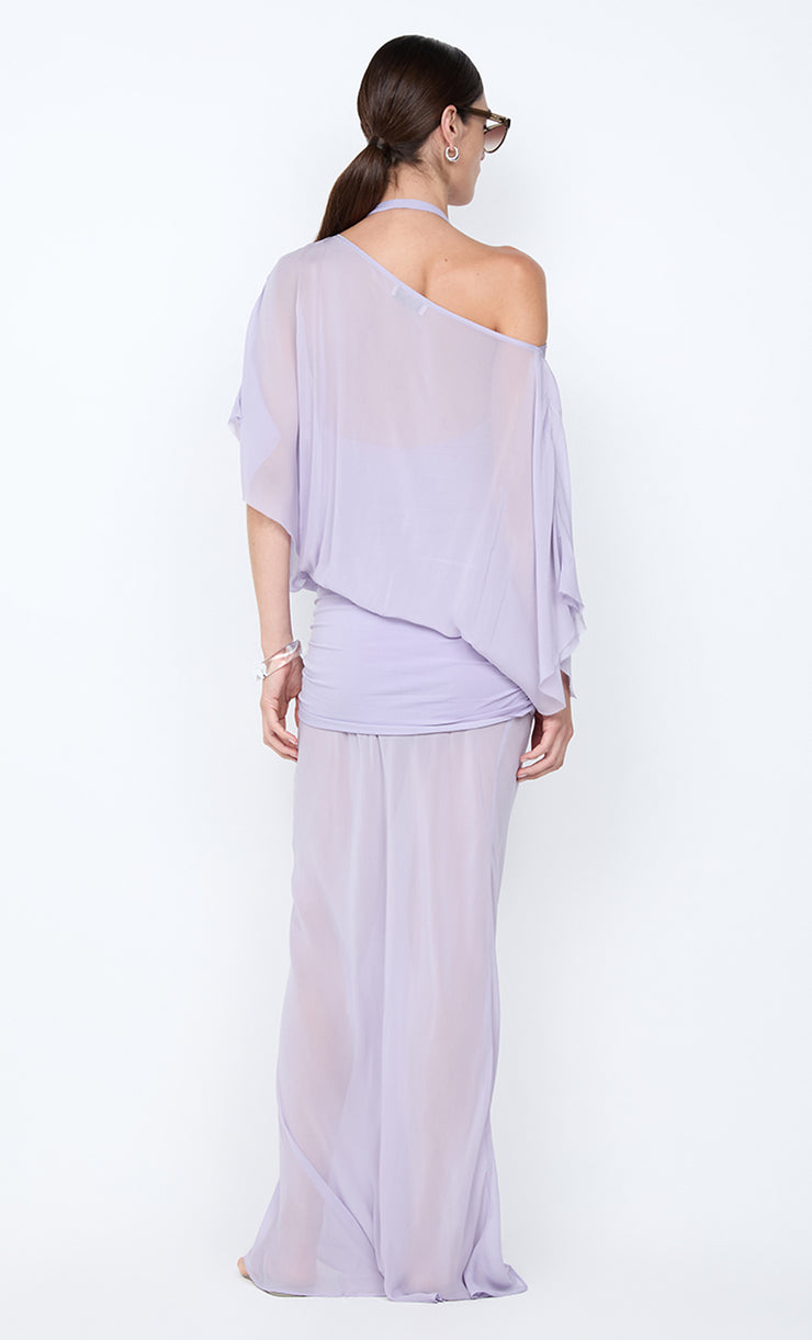 DELILAH OVERLAY MAXI DRESS - WISTERIA