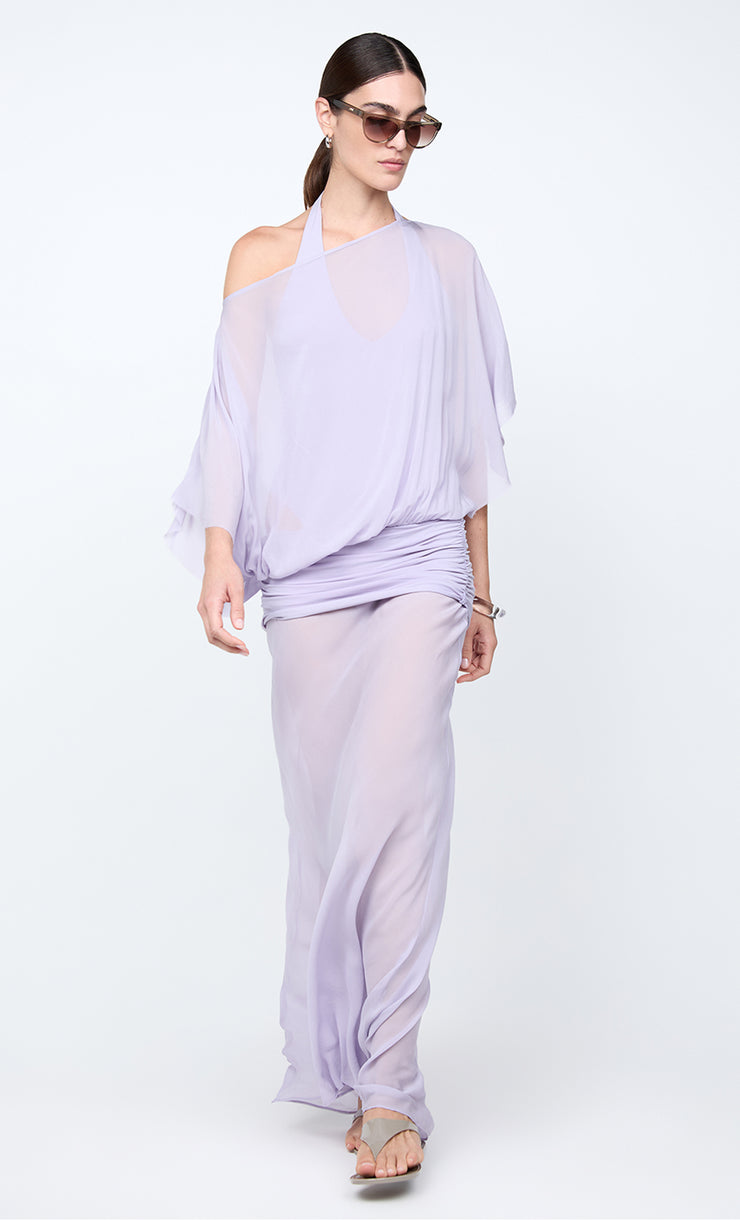 DELILAH OVERLAY MAXI DRESS - WISTERIA