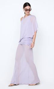 DELILAH OVERLAY MAXI DRESS - WISTERIA