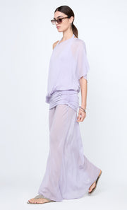 DELILAH OVERLAY MAXI DRESS - WISTERIA