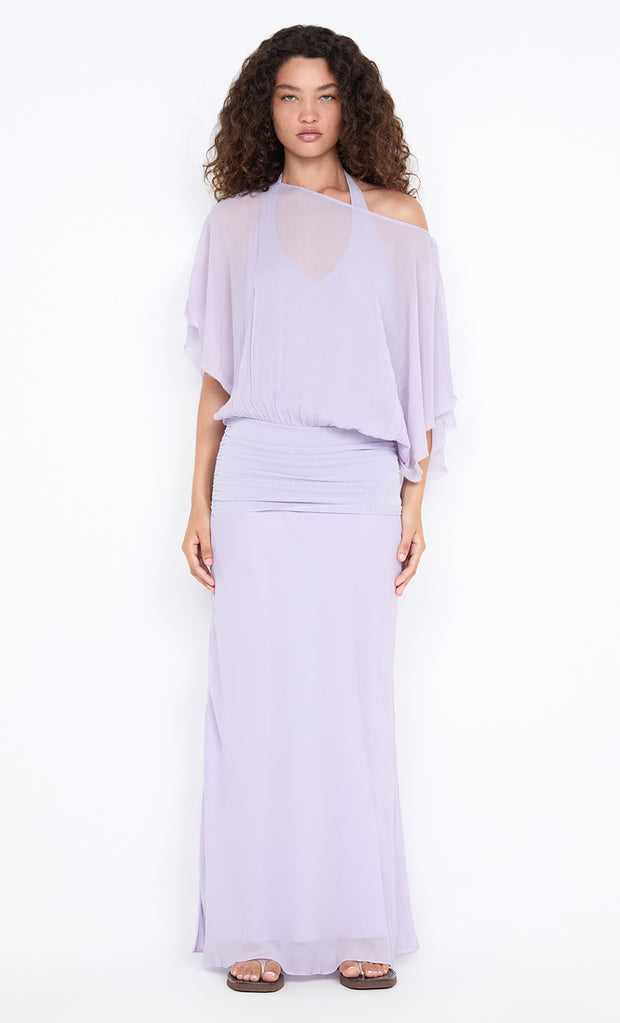 DELILAH OVERLAY MAXI DRESS - WISTERIA