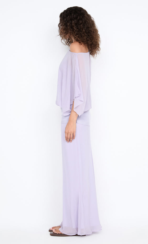 DELILAH OVERLAY MAXI DRESS - WISTERIA