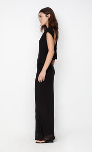 JEHNAYA ASYM MAXI DRESS - BLACK