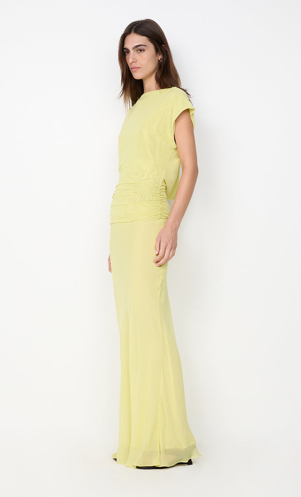 JEHNAYA ASYM MAXI DRESS - CITRUS