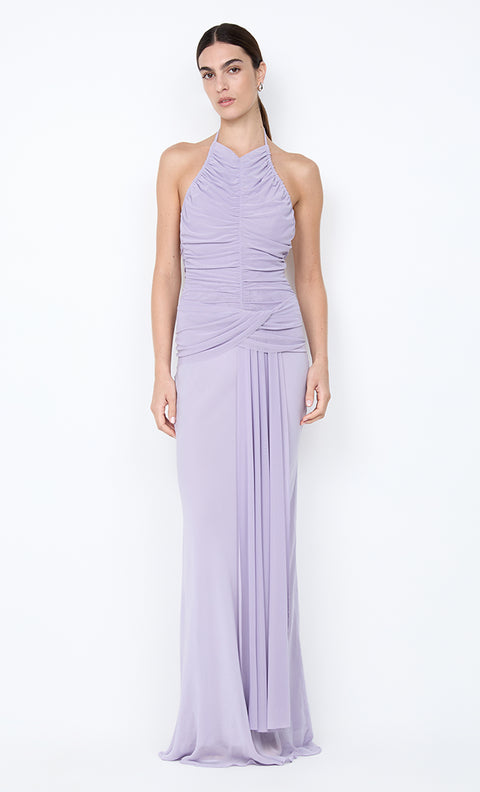 DELILAH HALTER MAXI DRESS - WISTERIA