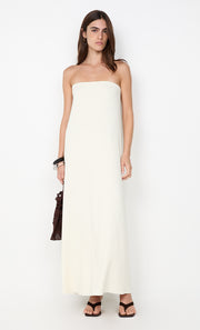 JOLENE STRAPLESS DRESS - IVORY