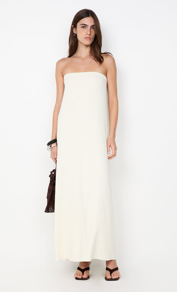 JOLENE STRAPLESS DRESS - IVORY