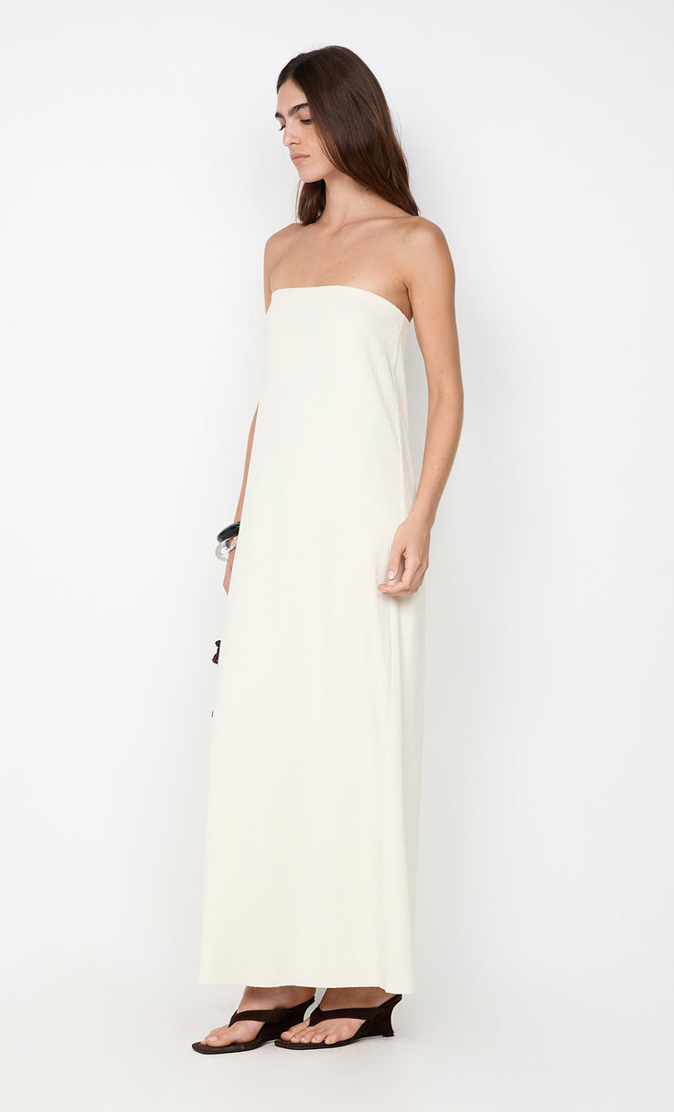 JOLENE STRAPLESS DRESS - IVORY