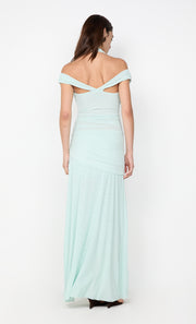 WINNIE HALTER MAXI DRESS - SPEARMINT