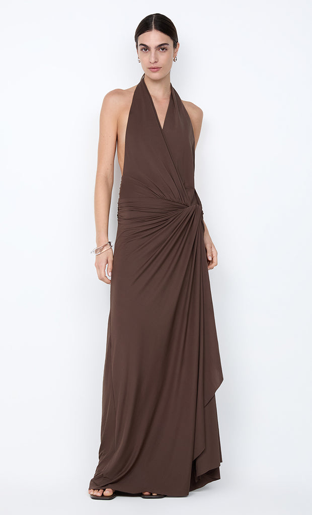 CLEMENTINE TWIST DRESS - MILK CHOCOLATE
