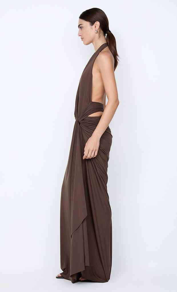 CLEMENTINE TWIST DRESS - MILK CHOCOLATE
