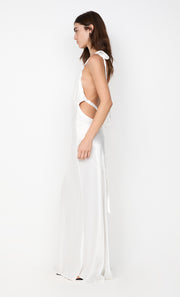 GIA ASYM MAXI DRESS - IVORY