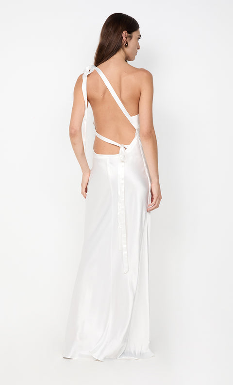GIA ASYM MAXI DRESS - IVORY
