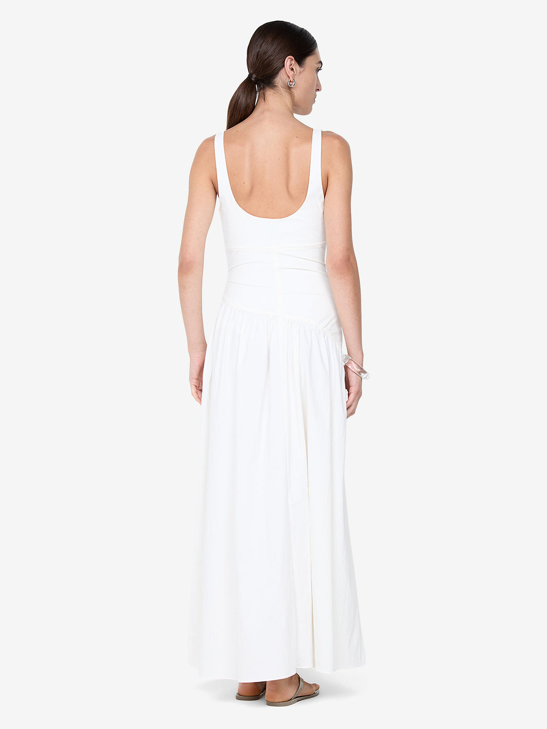 REID ASYM MAXI DRESS - IVORY