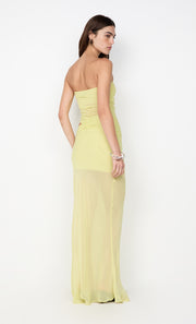 JEHNAYA STRAPLESS MAXI DRESS - CITRUS