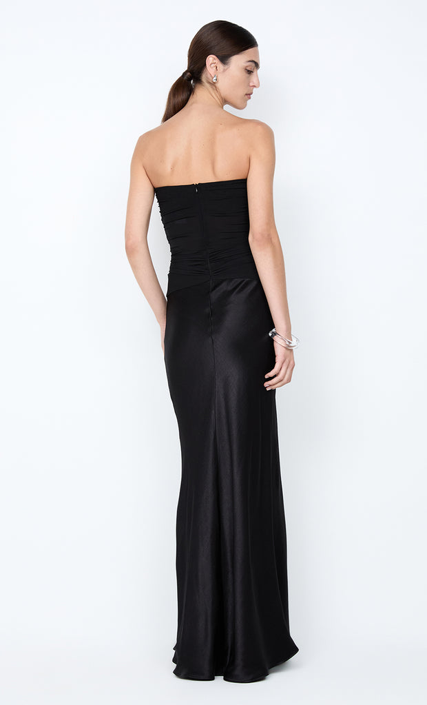 MILLAH STRAPLESS DRESS - BLACK