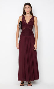 JIMENA MAXI DRESS - PLUM