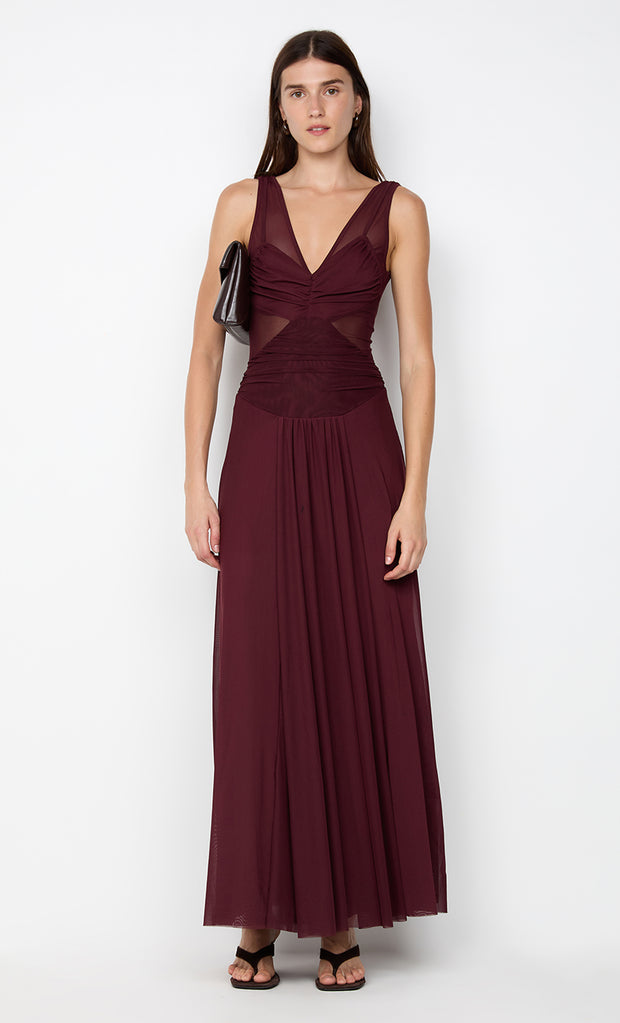 JIMENA MAXI DRESS - PLUM