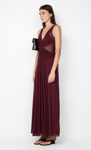 JIMENA MAXI DRESS - PLUM