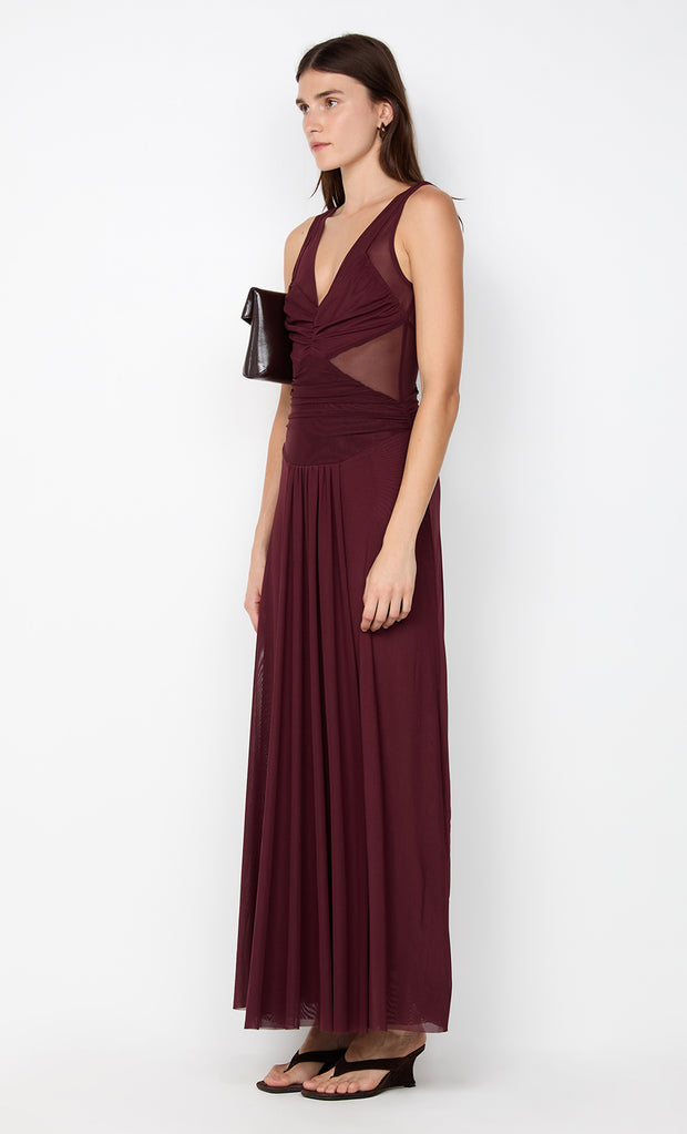 JIMENA MAXI DRESS - PLUM