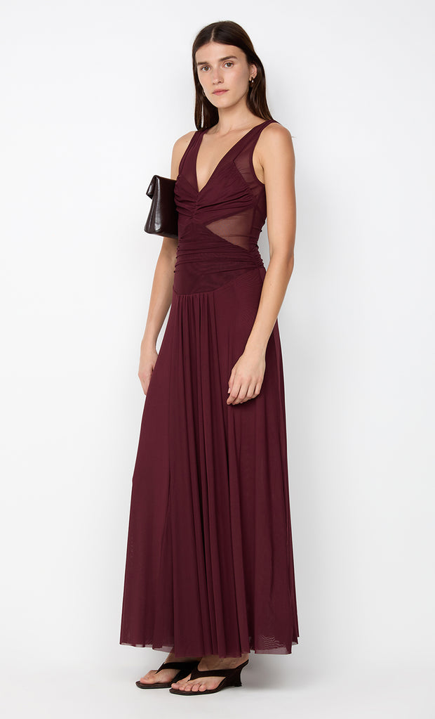 JIMENA MAXI DRESS - PLUM
