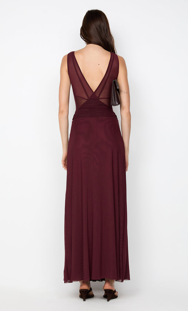 JIMENA MAXI DRESS - PLUM