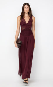JIMENA MAXI DRESS - PLUM