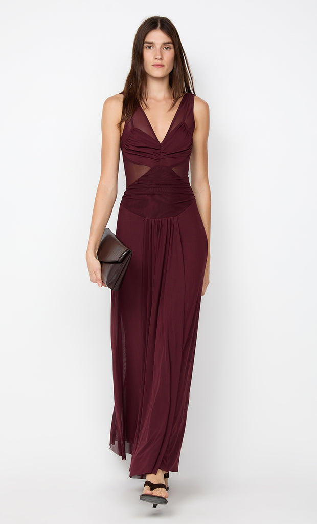 JIMENA MAXI DRESS - PLUM
