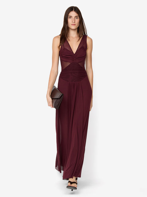 JIMENA MAXI DRESS - PLUM