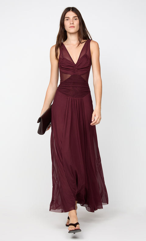 JIMENA MAXI DRESS - PLUM
