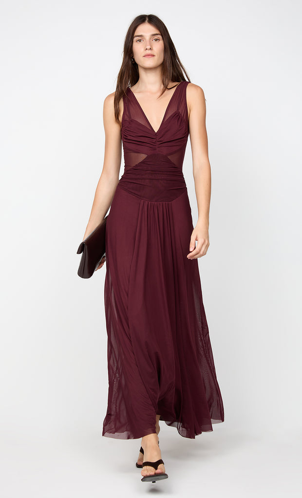 JIMENA MAXI DRESS - PLUM