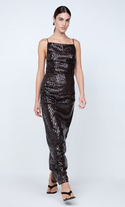 ROMILLY MAXI DRESS - DARK CHOCOLATE